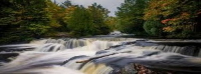 A Beautiful Michigan Waterfall at Bond Falls